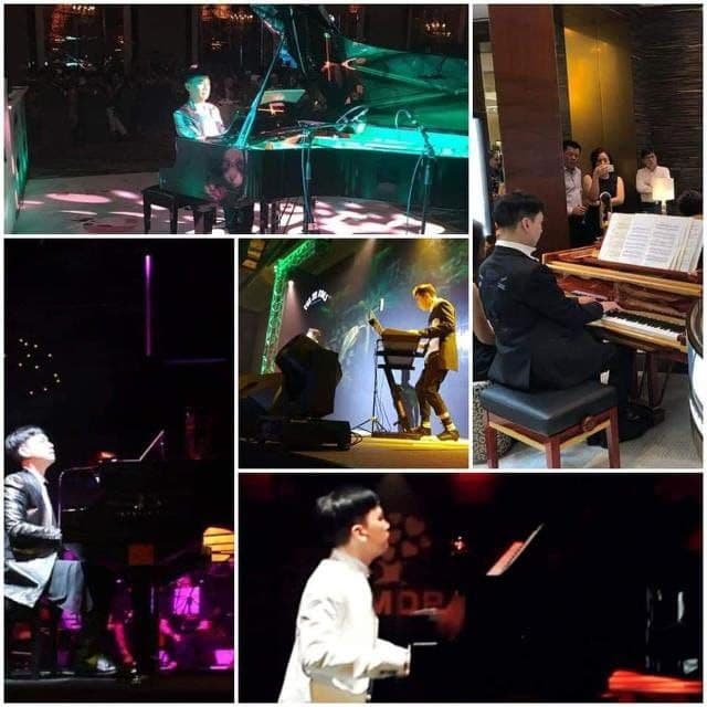 Victor performing at an intimate gathering